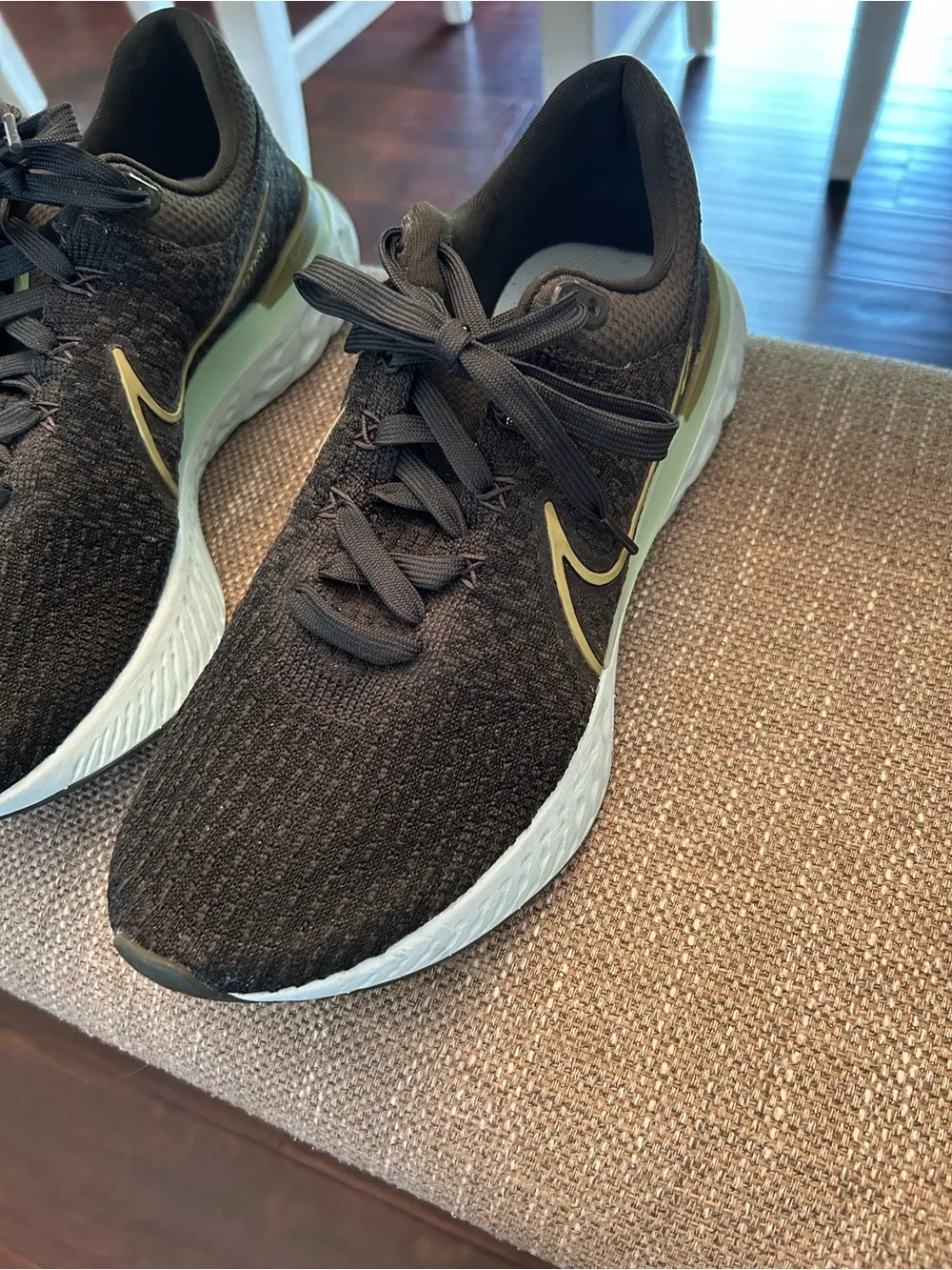 Nike React Infinity Run Flyknit Men’s Running Shoes Black Like New